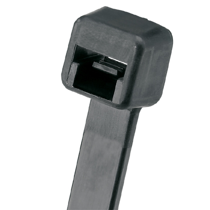 Mayer-DDS-Pan-Ty® PLT1.5I-M0 Cable Tie, Black, UV PA6.6, 5.6"L, 40lb, PK1000-1