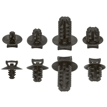 Product image for Panduit PUM-049-M30 Fir Tree Mount, Black, High Heat PA 6.6, 0.67X0.54", PK1000