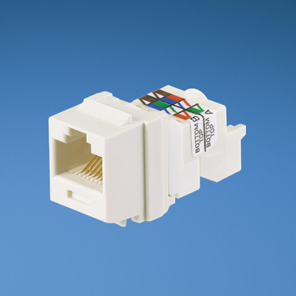 Product image for Panduit NK6TMIG NetKey Cat 6 TP Jack, Int'l Gray