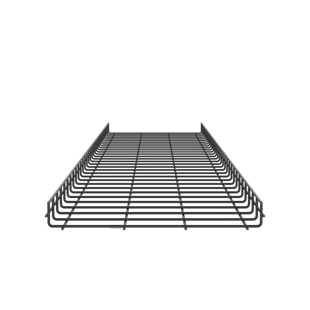 Product image for Panduit PWB2X18BL Wire Basket 2" H x 18" W, Black Powdered Coated