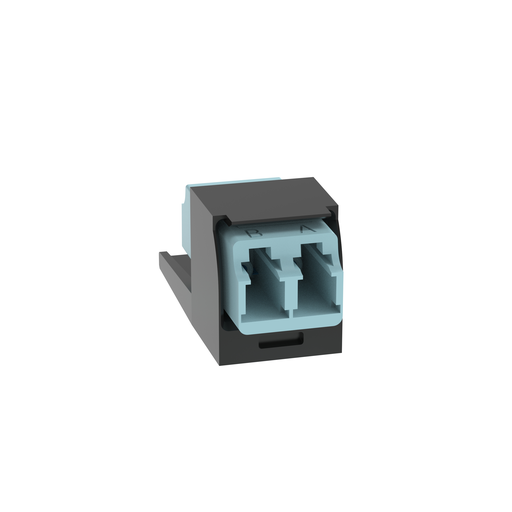 Mini-Com® Aqua LC Duplex, Black Module