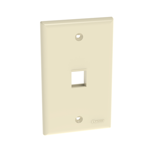 NetKey® Faceplate, 1-Port, Electric Ivory