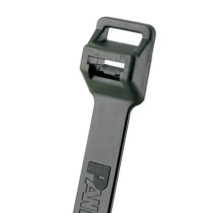 Mayer-DDS-Pan-Ty® PLT6EH-Q0 Cable Tie, Black, UV PA6.6, 22.2"L, 250lb, PK25-1