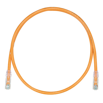Product image for Panduit UTPSP4ORY Copper, PC, Cat6, UTP, Cable, OR, 4ft, EA