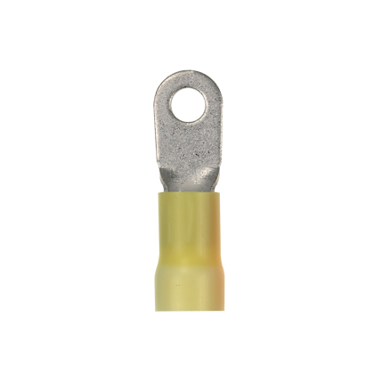 Panduit PV4-14R-E 4 AWG Yellow Vinyl Insulated Ring Terminal Product image for Panduit PV4-14R-E 4 AWG Yellow Vinyl Insulated Ring Terminal
