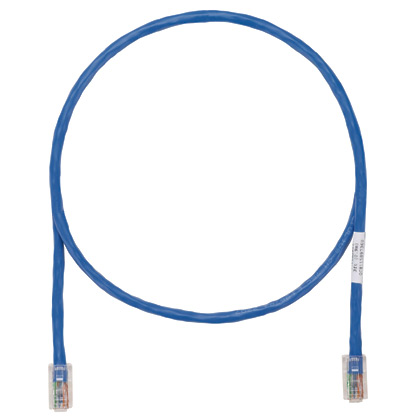 Cat 5e 24 AWG UTP Copper Patch Cord, 10 ft, Blue