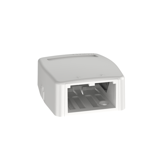 Mayer-DDS-Mini-Com® Surface Mount Box, 2 Port, White-1