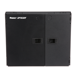 Opticom® Wall Mount Fiber Enclosure, Black, 2 FAP/Cassette Slots