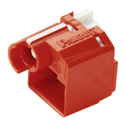 Panduit PSL-DCPLX-C Standard Lock-in Device, 100 Devices (Red) and 5 Tools (Black)
