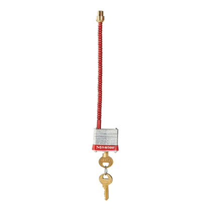 Panduit PSL-CS Padlock with flexible shackle, laminated steel body, red shackle, 6.75 Inches total length Product image for Panduit PSL-CS Padlock with flexible shackle, laminated steel body, red shackle, 6.75 Inches total length