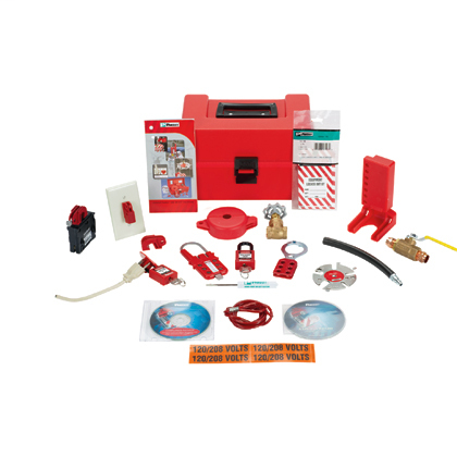 Product image for Panduit PSL-LOTO-TRAIN OSHA Lockout/Tagout Compliance Training Kit.