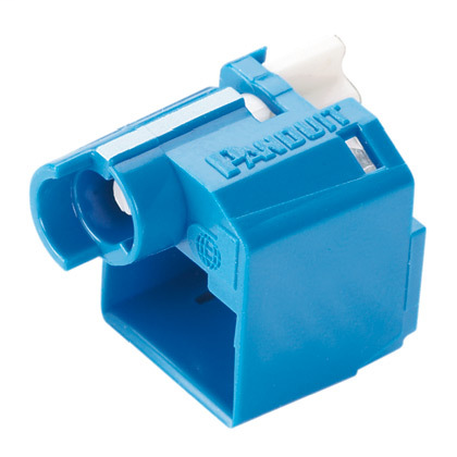 Product image for Panduit PSL-DCPLX-BU Standard Lock-in Device, 10 Devices (Blue) and 1 Tool (Black)