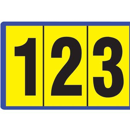 Product image for Panduit PCL100-U-Z Letter, Vinyl Cloth, 'U thru Z', 1"H, 10/card, 25 cards/pk, Black/YL