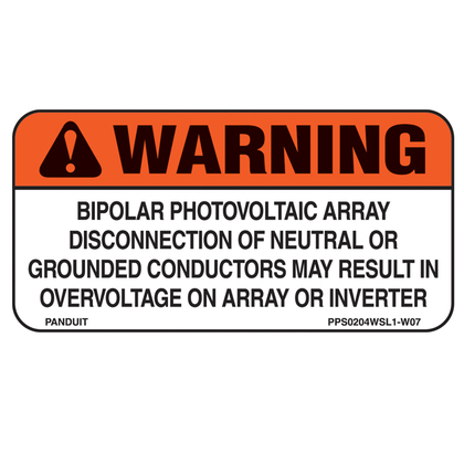 Product image for PAN PPS0204WSL1-W07 SOL LBL,WARN,BP