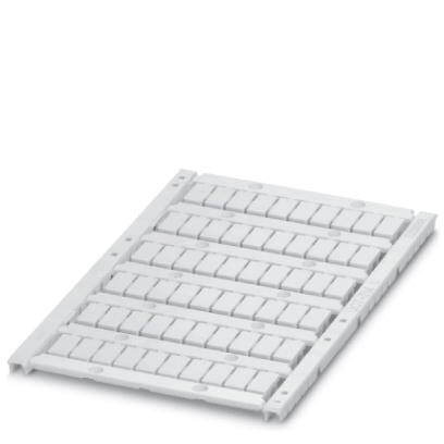 Product image for Phoenix Contact 0828736 10.5 x 5.6 x 4.76 mm White Polycarbonate Snap-In Mount Sheet Terminal Block Marker