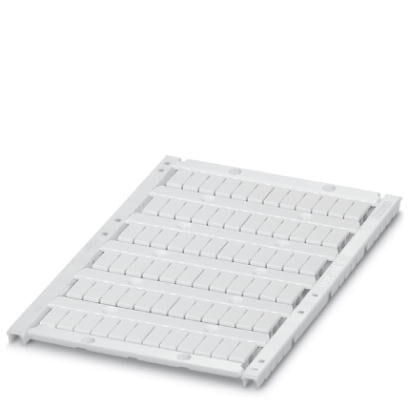 Product image for Phoenix Contact 0828734 10.5 x 4.6 x 4.76 mm White Polycarbonate Snap-In Mount Sheet Terminal Block Marker