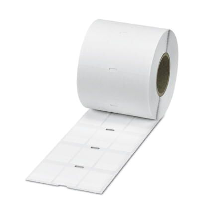 Product image for Phoenix Contact 0800075 36.5 x 25.4 mm White PVC Adhesive Mount Roll Cable Marker Label