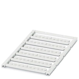 Phoenix Contact 0829243 5.2 x 5.45 x 2.36 mm White Polycarbonate Snap-In Mount Sheet Terminal Block Marker