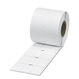 Phoenix Contact 0800075 36.5 x 25.4 mm White PVC Adhesive Mount Roll Cable Marker Label