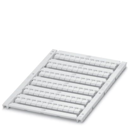 Phoenix Contact 0828744 5 x 4.6 x 1.64 mm White Polycarbonate Snap-In Mount Sheet Terminal Block Marker