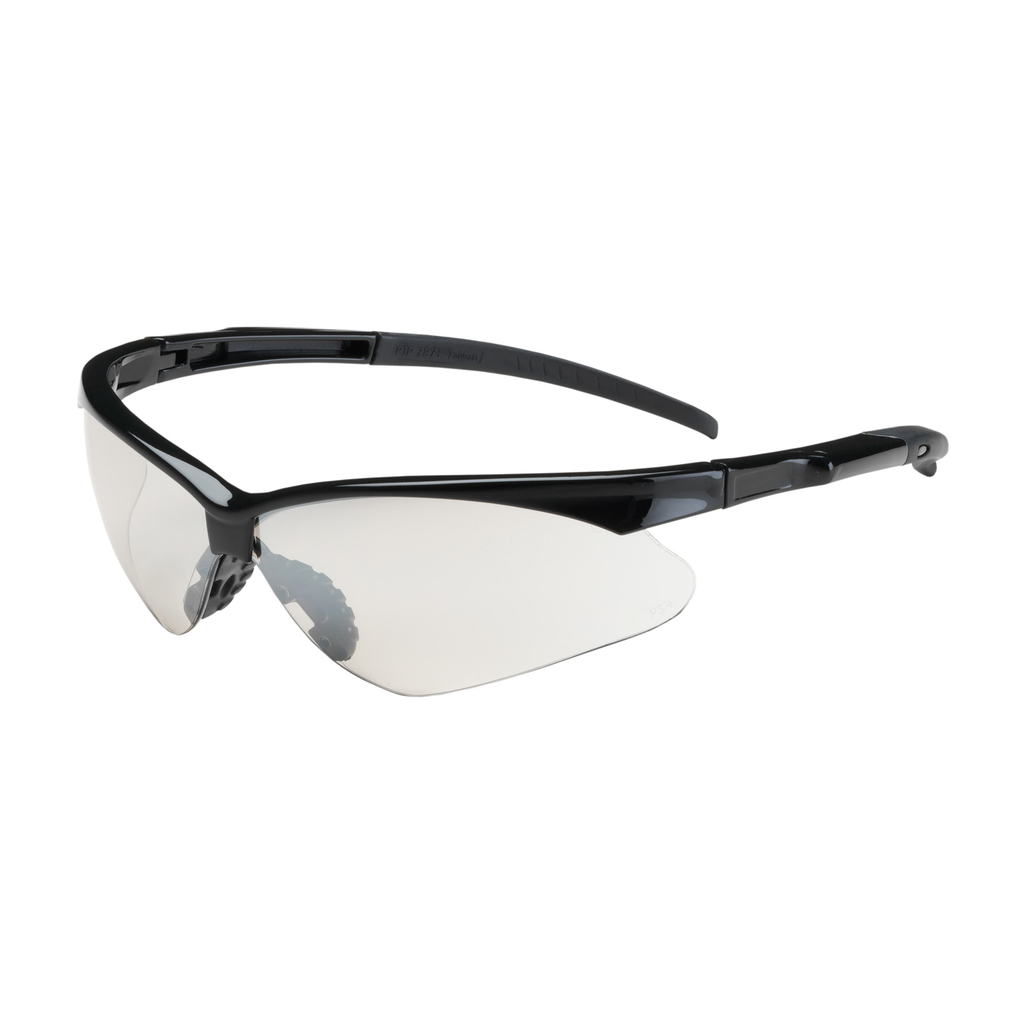 PIP 250-28-0000 Black Frame Clear Lens Anti-Scratch Coated Round Safety Glasses PIP 250-28-0000 Black Frame Clear Lens Anti-Scratch Coated Round Safety Glasses