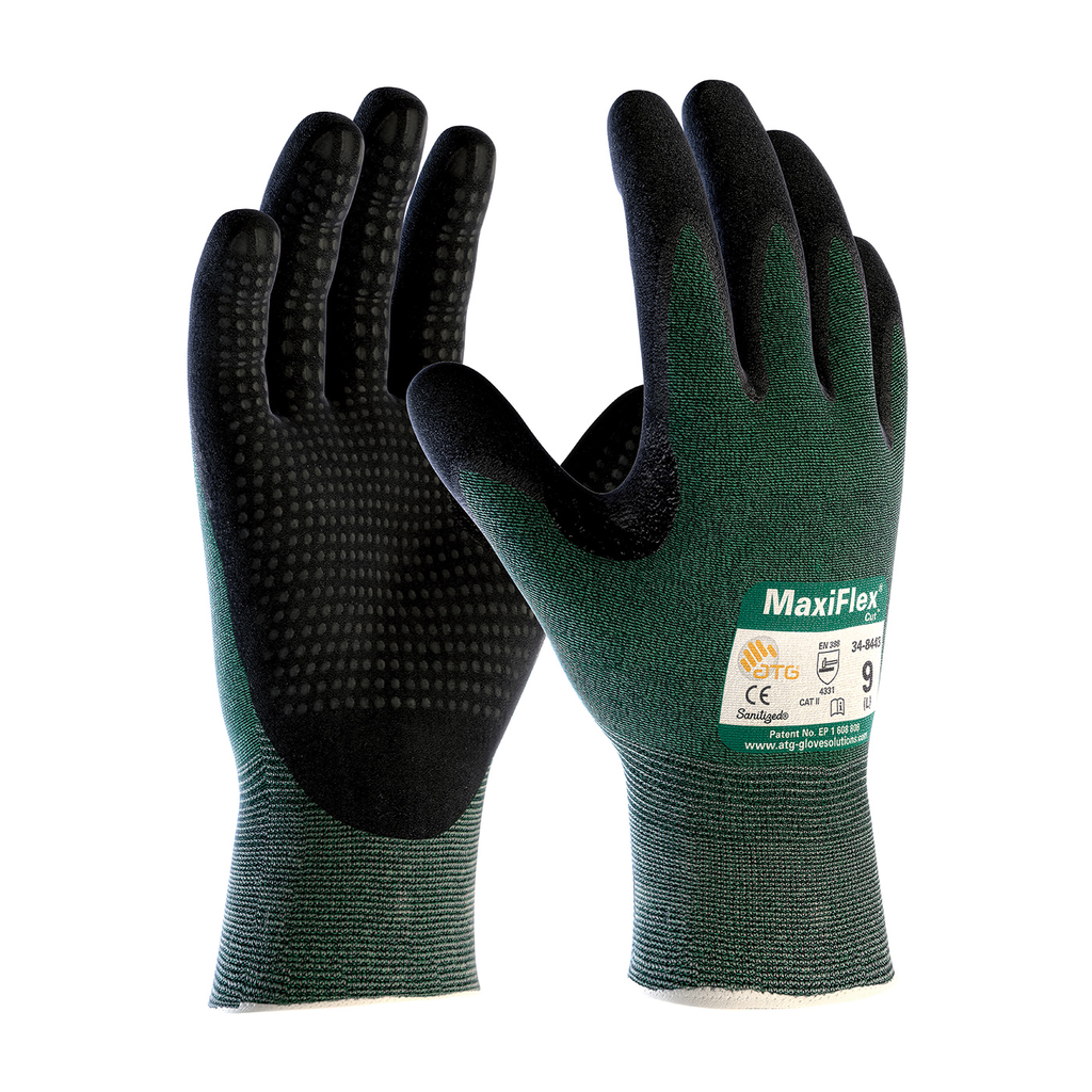 PIP 34-8443/XL Extra Large Black Nitrile Micro Foam Palm Fingertip and Micro Dot Palm Coated Knit Protective Gloves PIP 34-8443/XL Extra Large Black Nitrile Micro Foam Palm Fingertip and Micro Dot Palm Coated Knit Protective Gloves