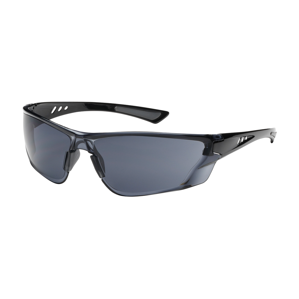 PIP 250-32-0021 Gloss Black Frame Gray Lens Anti-Scratch/Anti-Fog Coated Universal Safety Glasses PIP 250-32-0021 Gloss Black Frame Gray Lens Anti-Scratch/Anti-Fog Coated Universal Safety Glasses
