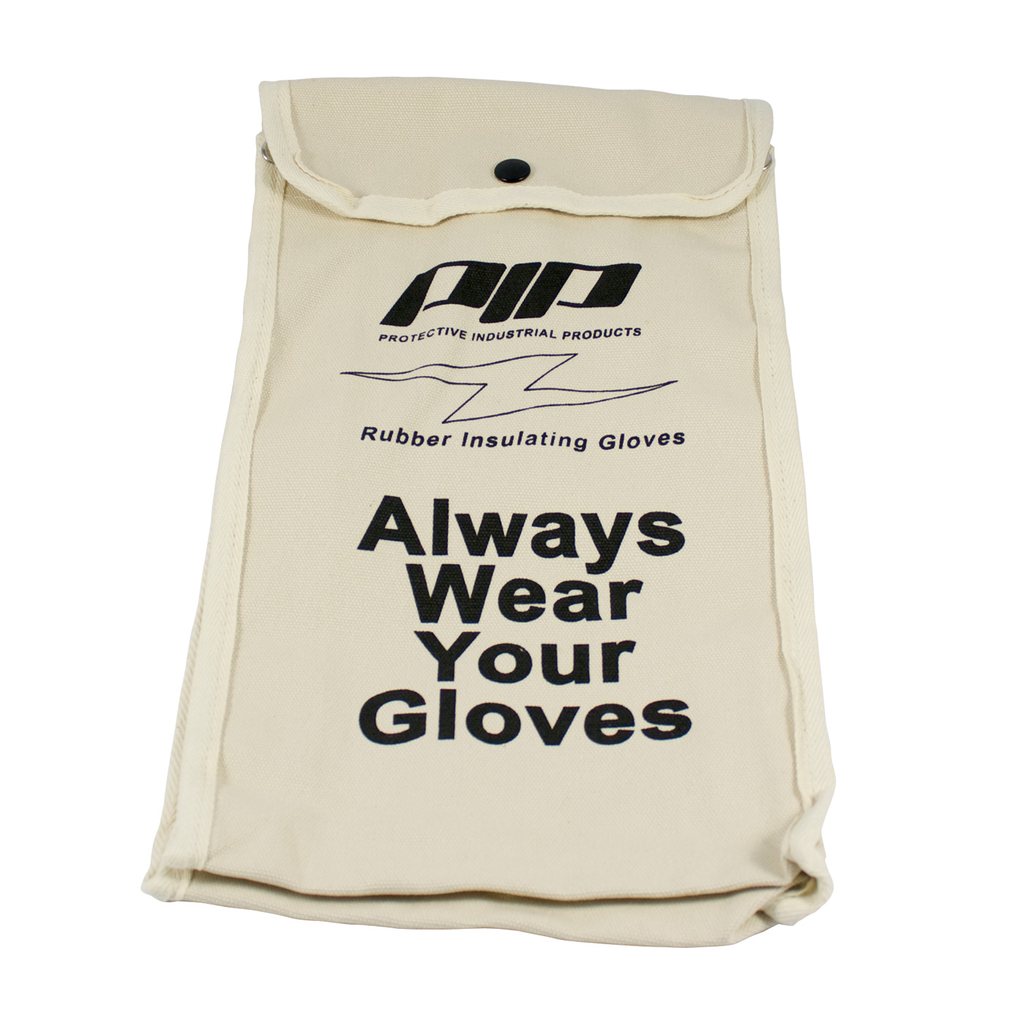 PIP 148-6014 14 Inch Natural Canvas Gloves Storage Bag PIP 148-6014 14 Inch Natural Canvas Gloves Storage Bag