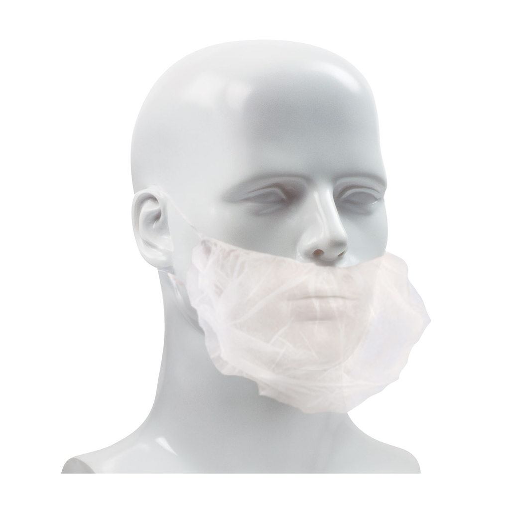 Product image for PIP 200-BG01 White Polypropylene Beard Guard