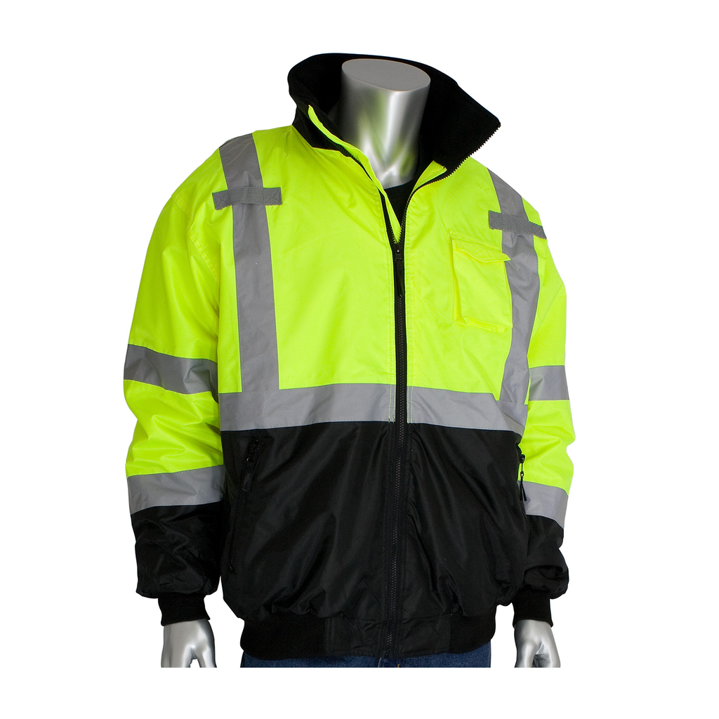 PIP 333-1766-LY/XL CLASS 3 BOMBERBLACK TRIM, ZIP-OUT FLEECE LINER,ZIPPER, 2IN. TAPE, LY LIKELYSUBJECT TO TAX PIP 333-1766-LY/XL CLASS 3 BOMBERBLACK TRIM, ZIP-OUT FLEECE LINER,ZIPPER, 2IN. TAPE, LY LIKELYSUBJECT TO TAX