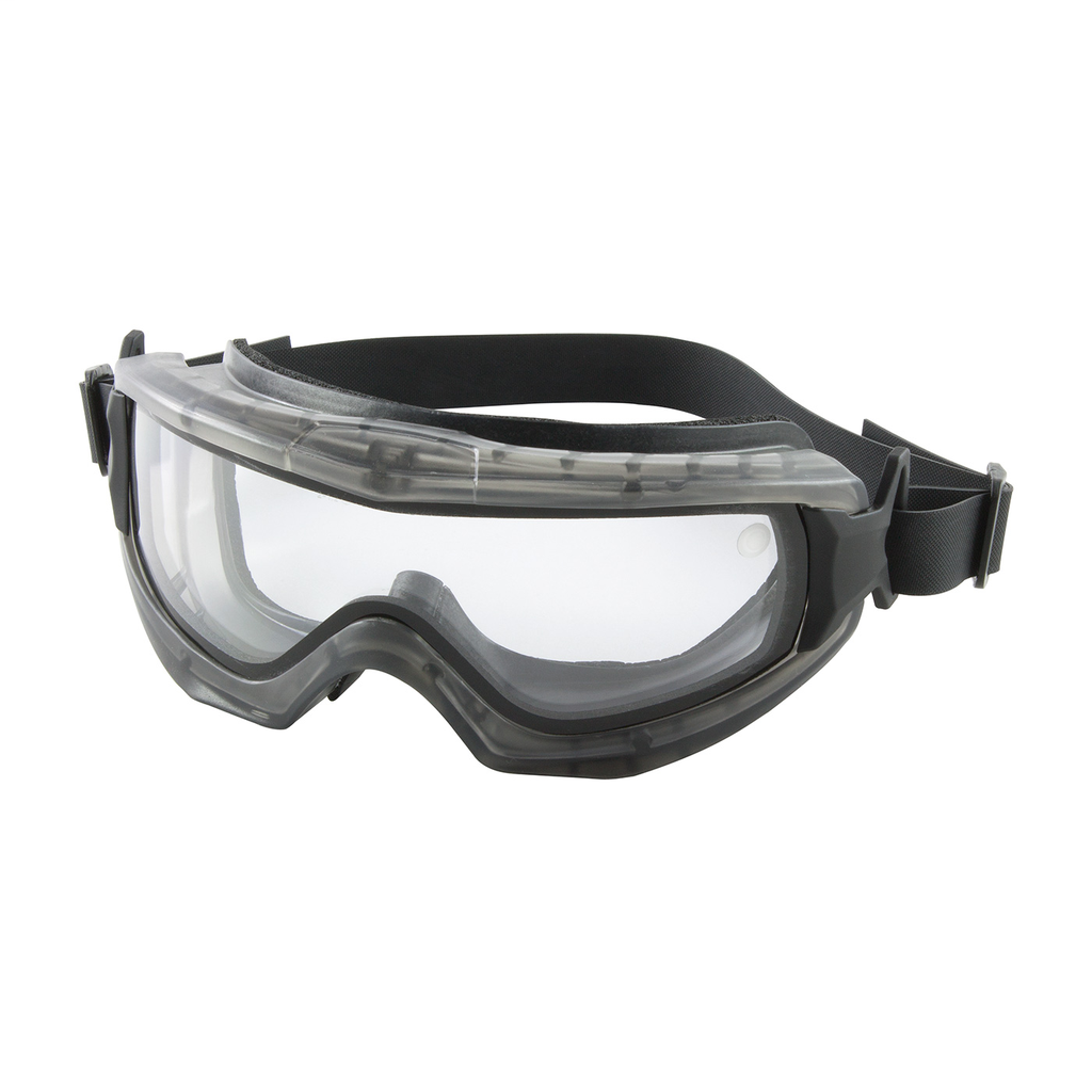 Product image for PIP 251-65-0020-RHB REACTION DBL LENS GOGGLE, CLR AS/AF, NEOPRNE STRP, GRAY FRAME LIKELY SUBJECT TO TAX
