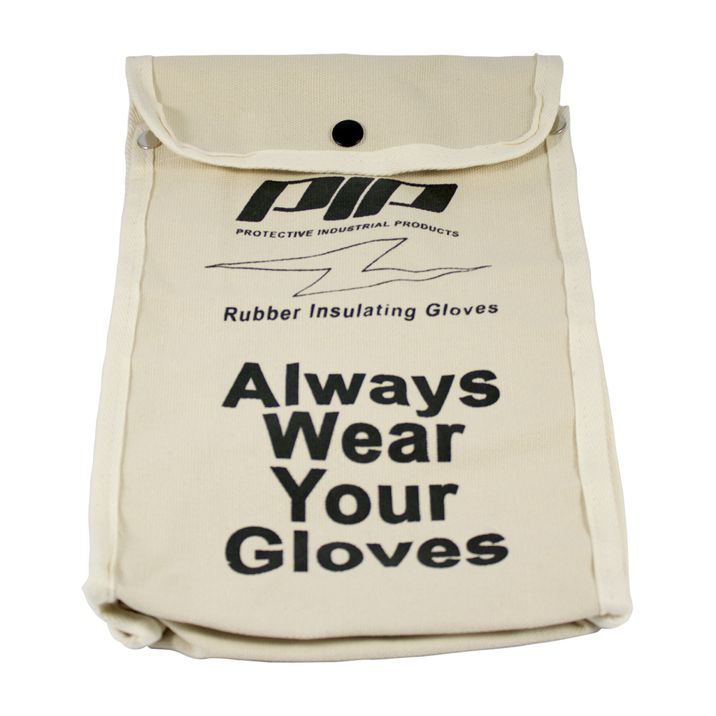 PIP 148-6011 11 Inch Natural Canvas Gloves Storage Bag PIP 148-6011 11 Inch Natural Canvas Gloves Storage Bag