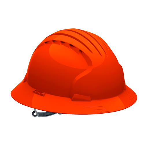 Product image for PIP 280-EV6141-OR JSP EVO6141 FULL BRIM, ORANGE, 6-PT TEXTILE SUSP, SLIP RATCHET, CLASS E LIKELY SUBJECT TO TAX