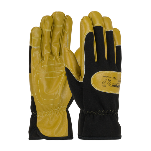 Product image for PIP 73-1700/XL AR/FR Goatskin Leather Palm Drivers Glove w/ Aramid Fabric Back and Kevlar® Lining - XLarge