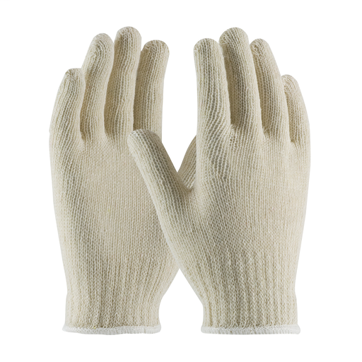 Economy Weight Seamless Knit Cotton / Polyester Glove - 7 Gauge, L, Natural