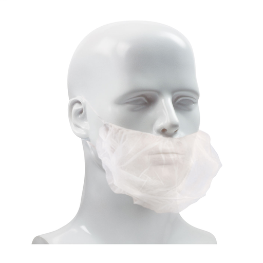 Product image for PIP 200-BG01 WHITE POLYPROPYLENE BEARD GUARD ONE SIZE