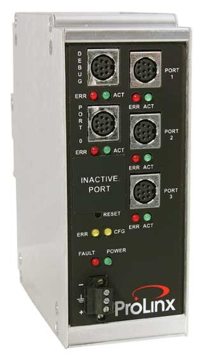 Product image for PROSOFT 5102-MCM4-DFCM4 MODBUS MASTER/SLAVE (4 PORTS) TO DF1 MASTER/SLAVE (4 PORTS)