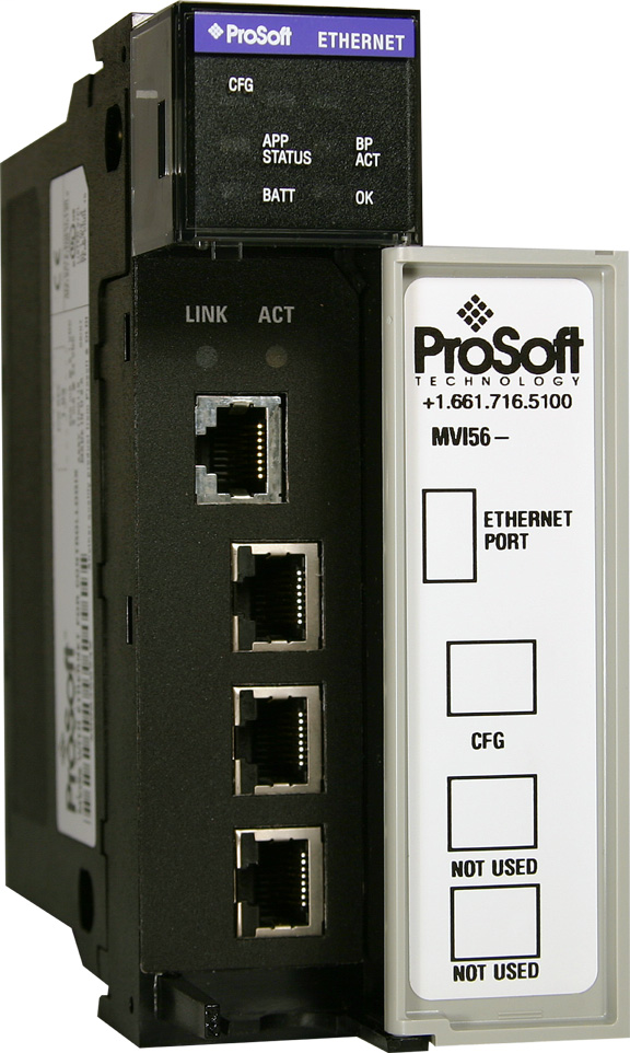 Product image for PROSOFT MVI56-DNPSNET DNP 3.0 ETHERNET SERVER COMMUNICATION MODULE