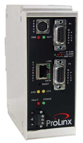 Modbus Plus to Modbus TCP/IP Gateway