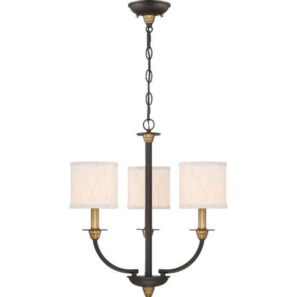 Product image for Audley 3 Light Mini Chandelier - Old Bronze