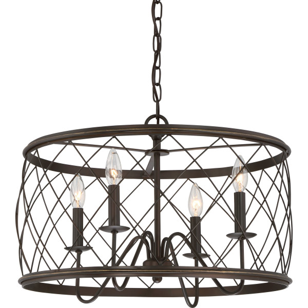 Product image for Dury 4 Light Pendant - Palladian Bronze