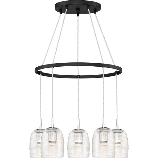 Product image for Realm 5 Light Chandelier - Earth Black