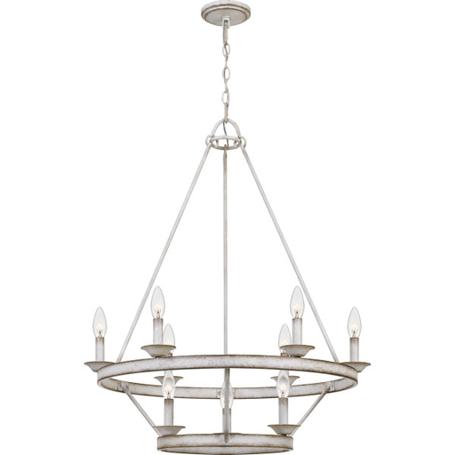 Product image for Quoizel CRL5009AWH CORRAL CHANDELIER