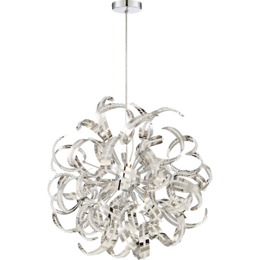Product image for Ribbons 12 Light Foyer Pendant - Crystal Chrome