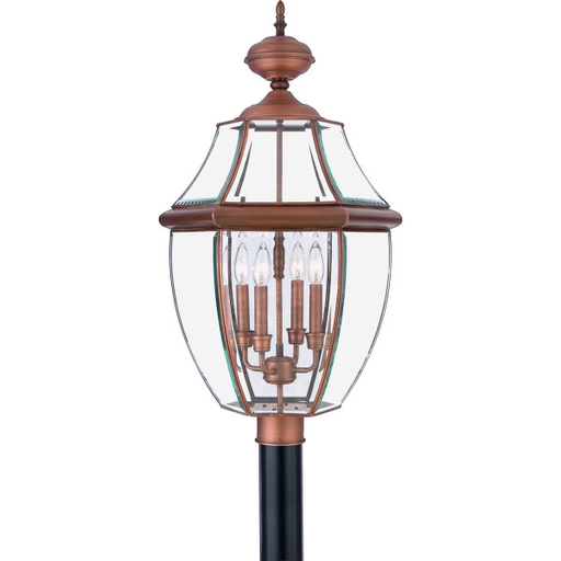 Product image for Newbury 4 Light Extra Large Post Lantern - Aged Copper