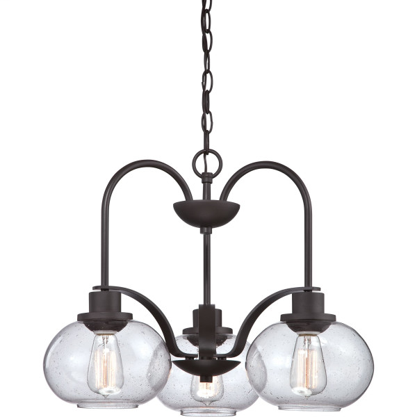 Product image for Trilogy 3 Light Dinette Chandelier - Old Bronze