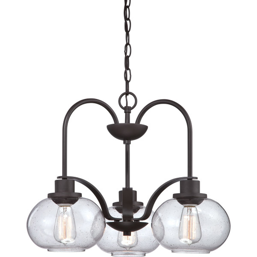 Product image for Trilogy 3 Light Dinette Chandelier - Old Bronze