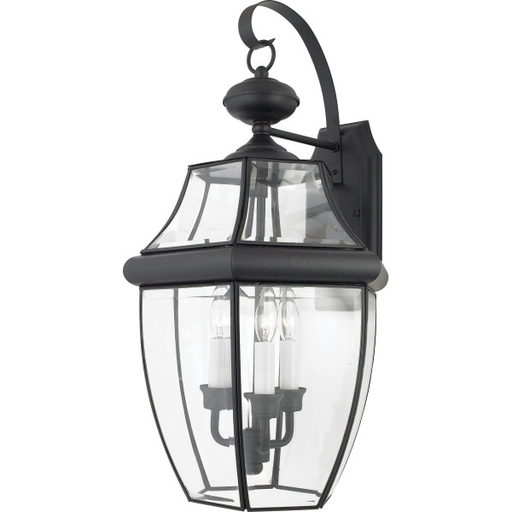 Product image for Newbury 3 Light Extra Large Wall Lantern - Mystic Black