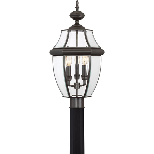Product image for Quoizel NY9043Z Newbury 3 Light Large Post Lantern - Medici Bronze