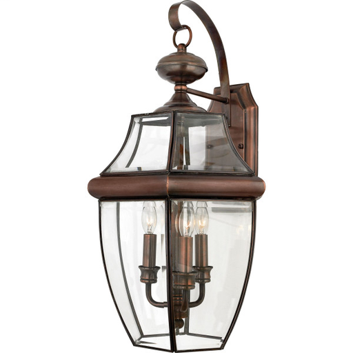 Product image for Newbury 3 Light Extra Large Wall Lantern - Aged Copper